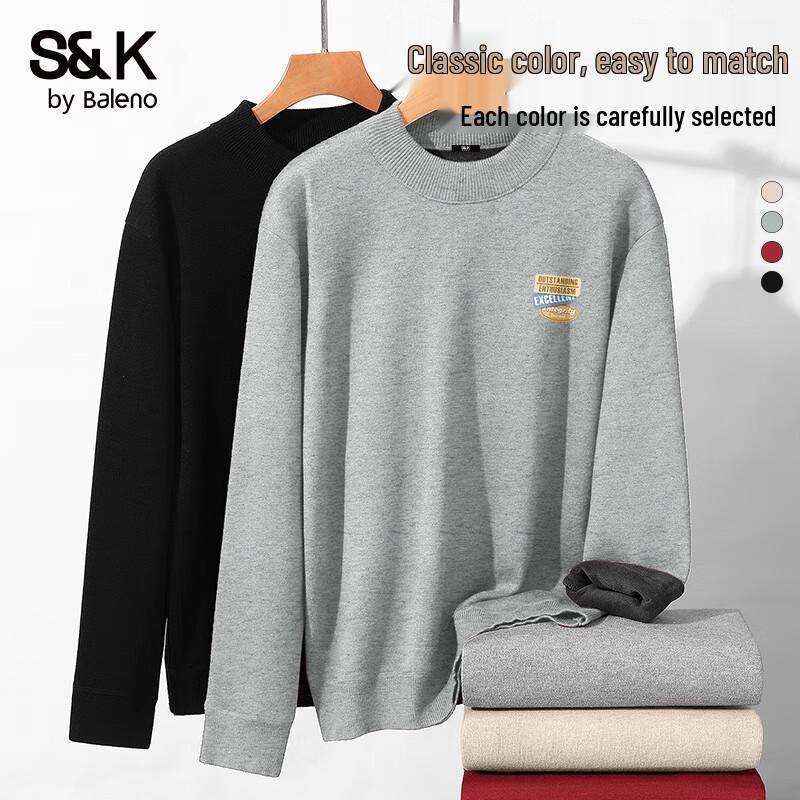 

Baleno Men s S&K Series Semi-High Neck Knit Sweater M