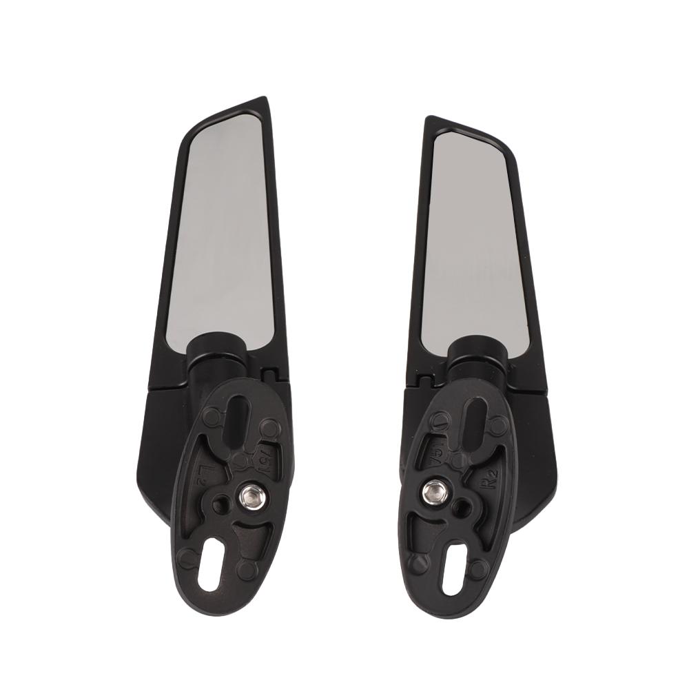Motorcycle Wind Wing Rearview Mirror Adjustable Rotation Suitable for Kawasaki Ninja Ducati 899 Yamaha R15 Honda Suzuki GSXR1000