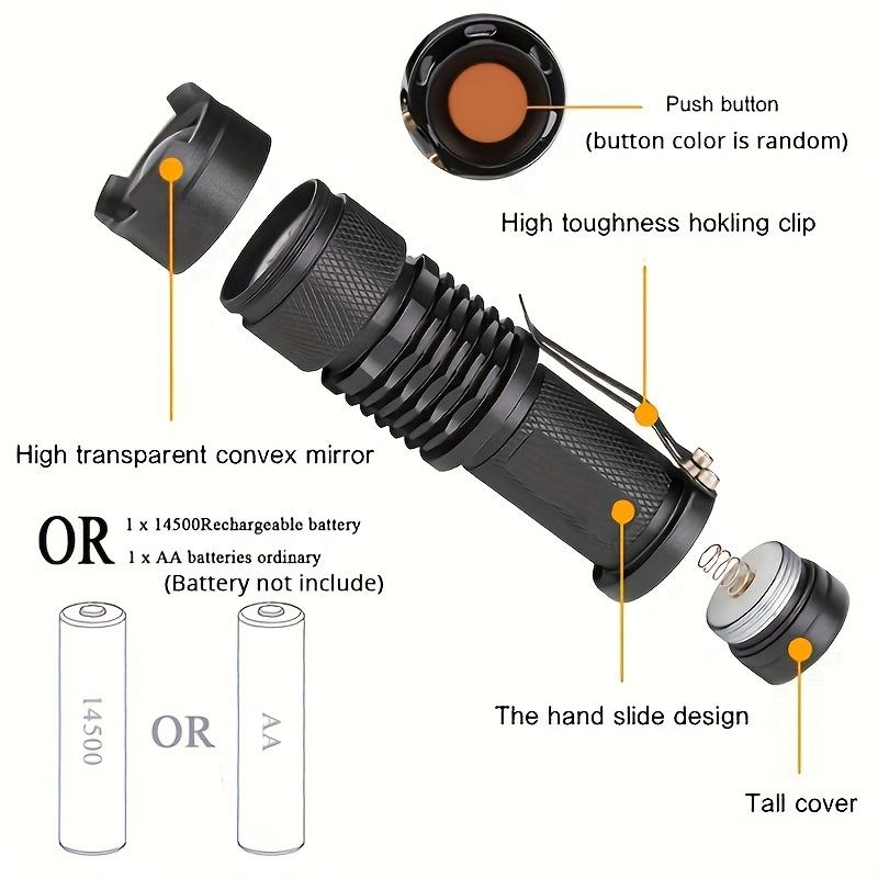 UV Powerful LED Flashlight 395nm Ultraviolet Torch Aluminium Alloy Purple Light Waterproof Self Defense Marker Checker Detector