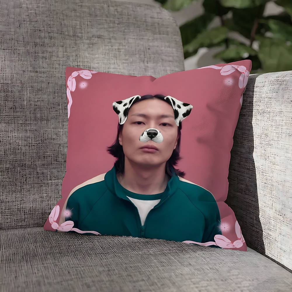 R-Roh J-Jae W-Won Pillow Case For Sofa Decor Home Car Office Living Room Printing Cushion Cover Decorations and Protector