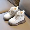 Winter Girls Snow Boots Children Soft-sole Non-slip Rivets Boys Cotton Shoes Child Outdoor Baby Warm Plush Princess Boots I10058
