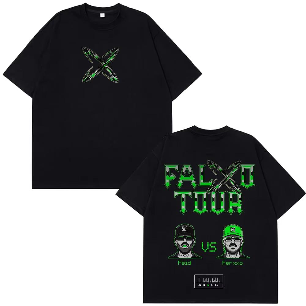

Rapper Feid Ferxxo Tour Print T-shirts Men Women Fashion Hip-Hop T-shirt Summer Casual Cotton Oversized T-shirts S