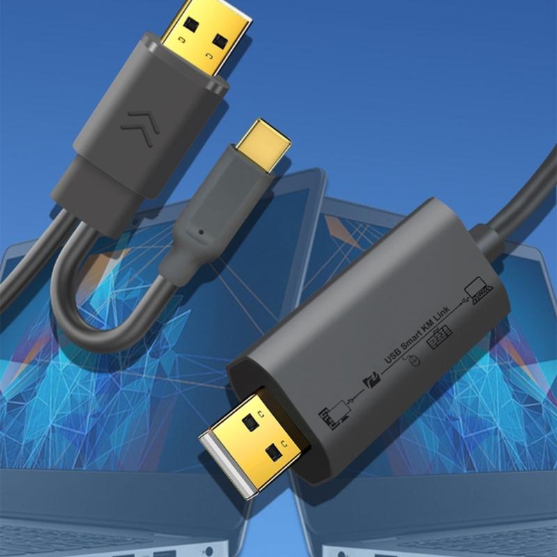 Universal USB +Type C Flexible Extension Cable for PC to PC Wide Operating Systems Data Sync USB2.0/USB3.0 Optional
