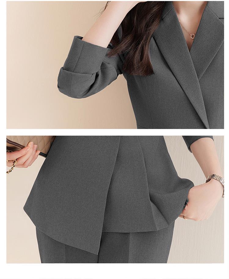 Women's Thickened Cotton-Lined Work Suit - Elegant New Style for Hotel, Jewelry Store, or Beauty Salon