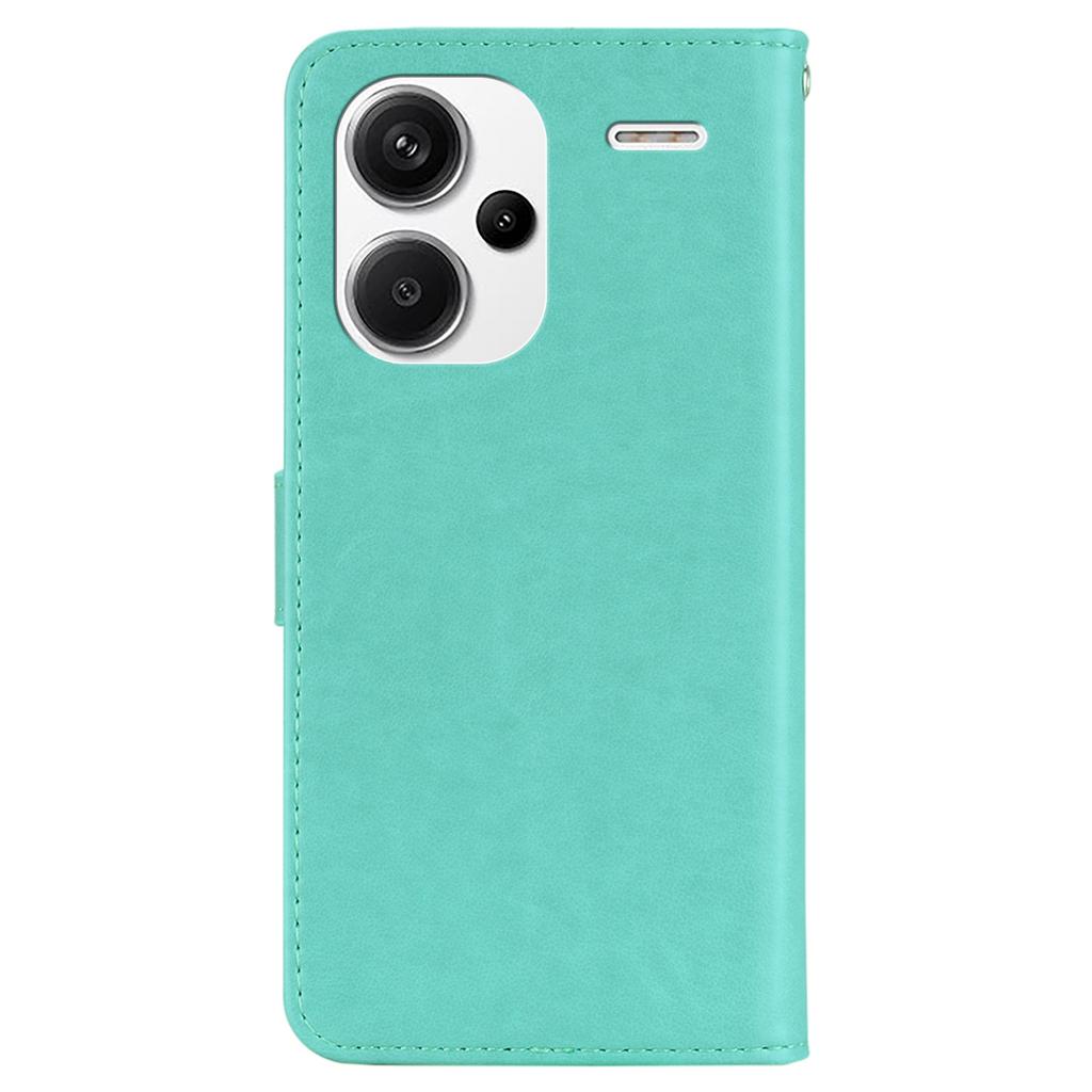 For Xiaomi Redmi Note 13 Pro+ 5G Case Wallet Leather Cover Rhinestone Decor
