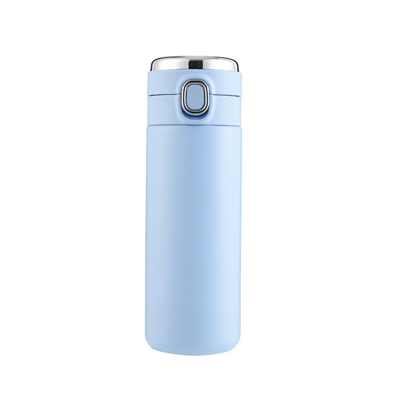 Portable Intelligence Thermos Cup 420ml Vacuum Flasks Portable Stainless Steel Thermos Cup Water Bottle Travel Tea Mug Office Thermos Cup
