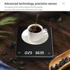 High Precision 0.1g Coffee Scale with Timer, 3kg Max Capacity Espresso Scale for Water To Coffee Ratio Digital Kitchen Scale