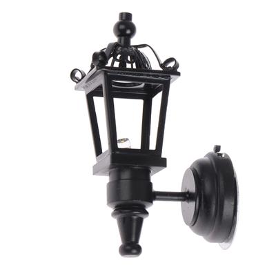 1:12 Dollhouse Miniature Wall Lamp Led Lamp Wall Light Outdoor Garden Decor Toy