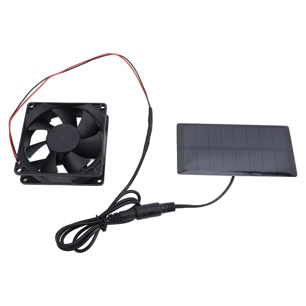 0.8W 4V Solar Panel Fan Kit Professional Polycrystalline Silicon Solar Panel Exhaust Fan Kit for Chicken House