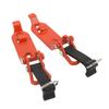 2 Pcs Roof Rack Shovel Holder Heavy Duty Metal Rubber Clamp Mounting Kit for Car Truck Garage Orange