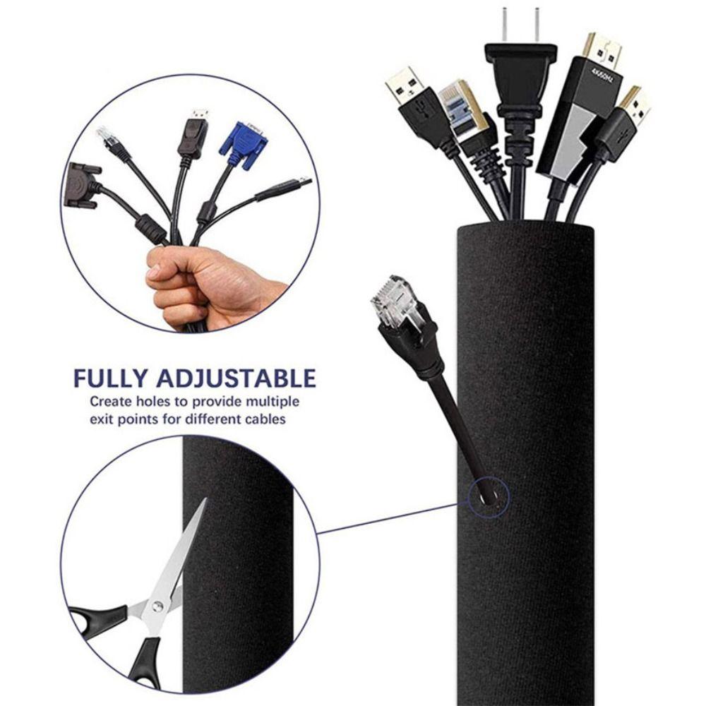 Data Cable Cable Storage Cover Network Cable Organizer Cable Management Sleeve Cable Wrapper