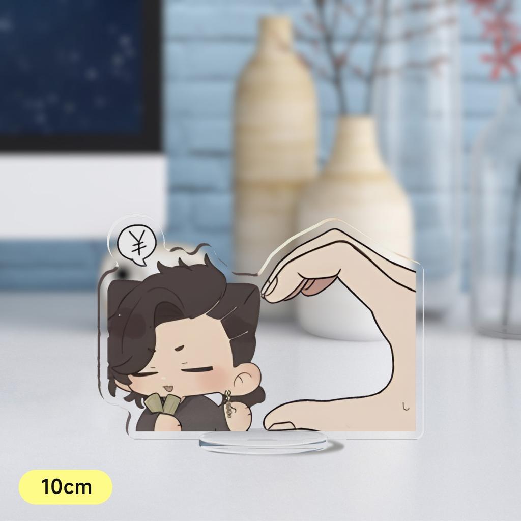 Hot Korean Cartoon BL Manga Anime Roses and Champagne Acrylic Stand Figure Standing Desktop Display Fans Collection Jewelry Gift