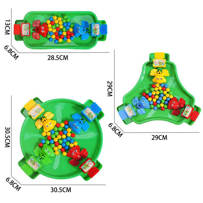 Frog Eating Beans Family Interactive Desk Game With Plastic Material For Kids And Teens