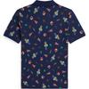 Polo Ralph Lauren T-Shirt Ss24 Full Print Animal Print Straight Cut Short Sleeve Kids Tops Blue CWPOKNIY8021217-999