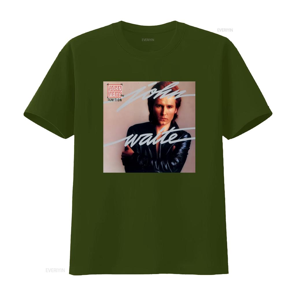 John Waite Album Cover T Shirt Black Size S 5XL COTTON HE97 Vintage Washed Designer Clothes Breathable Comfortable Streetwear