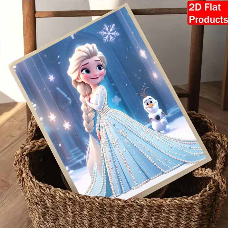 Disney Pearl Painting Elsa DIY Pearl Painting Gem Art Pearl Dot Painting Picture Crafts Adult Beginner Gifts Home Decor