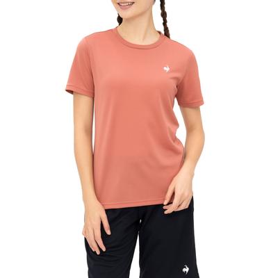 Coq Accent UV PK01 [Le Sportif] Short-sleeved T-shirt, Sweat-absorbing, Quick-drying, Stretchy, Piece, Training, Running, Women's, Protection, UPF15,