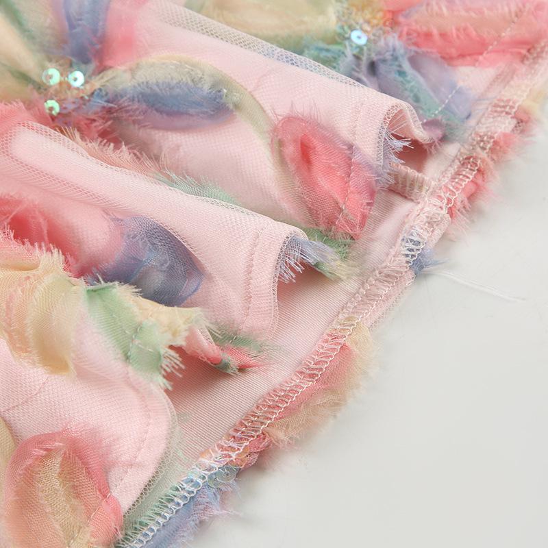 Spicy Girl Summer Floral Low-Waist Hip-Hugging Mini Skirt