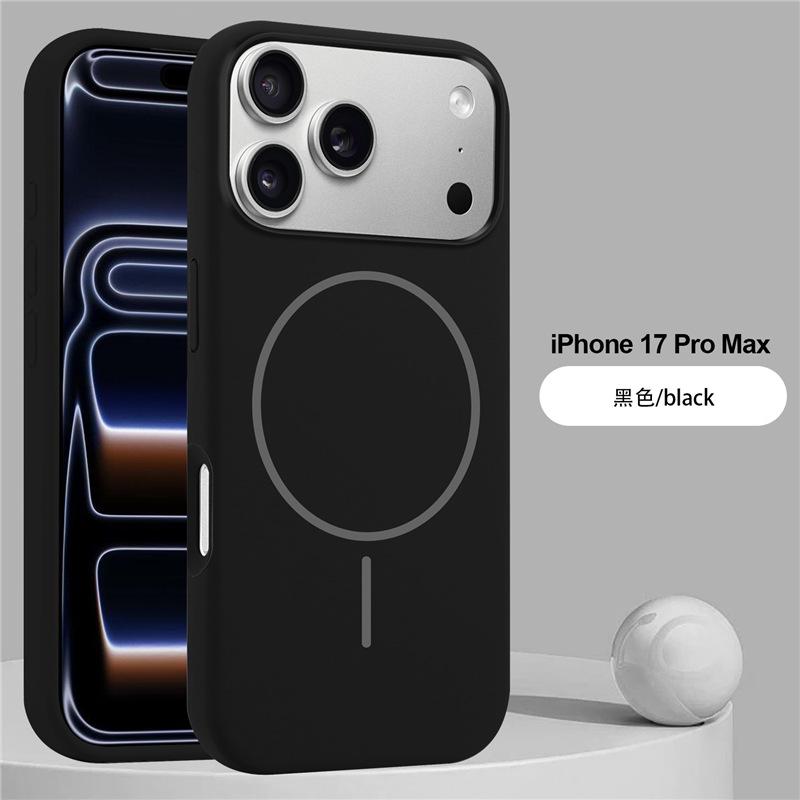 Applicable To iPhone17Pro Max Liquid Magnetic Mobile Phone Case Apple 16Pro Skin Feeling Anti-drop Case 14 Protective Case