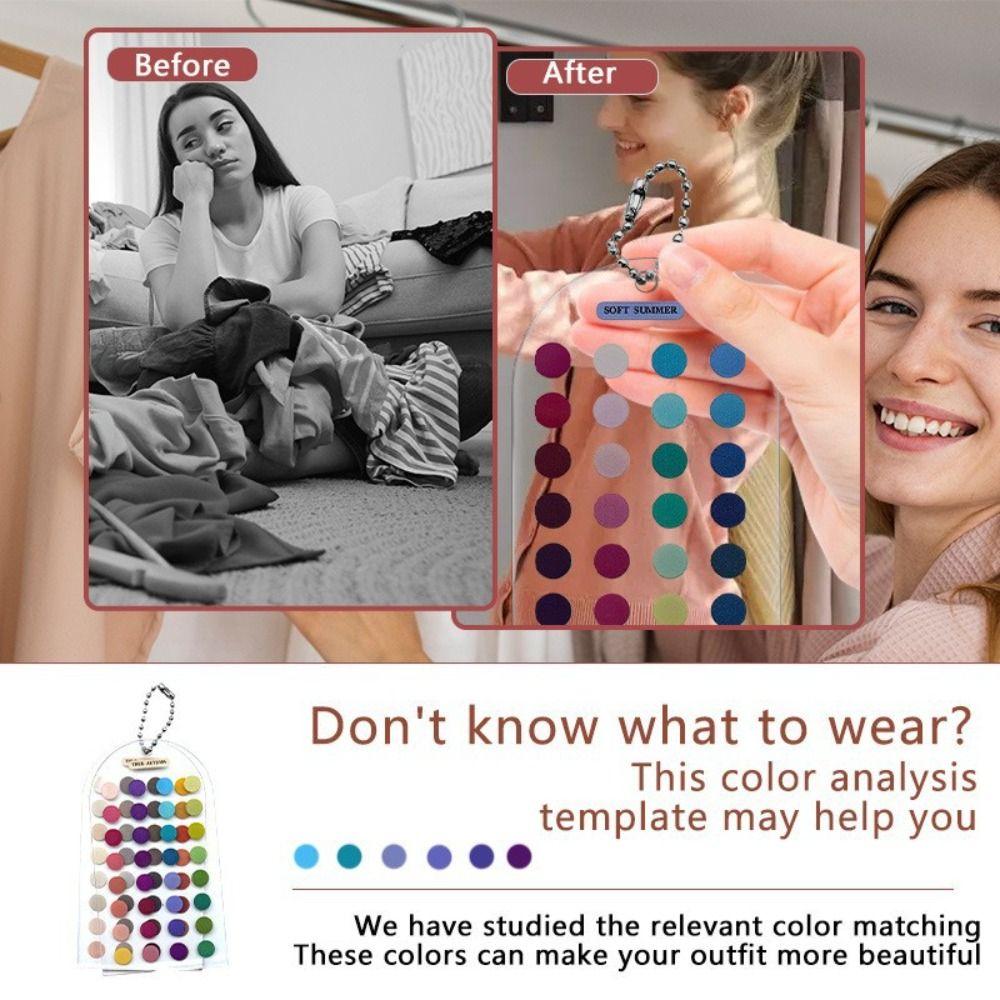 Double-sided Color Palette Cards Color Analysis Summer Color Cards  Personal Color Analysis