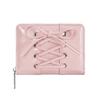 Simple Korean Bow Wallet Ultra Thin Short Clutch Card Bag Multi- Zipper PU Leather Card Holder Travel Coin Purse