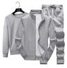 Men's Tracksuits Autumn Jacket Sweatshirt and Long Pants Three Piece Sets Outdoor Sport Suit