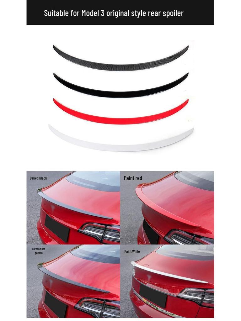 Sport-Heckspoiler aus Kohlefaser für Tesla Model 3/Y
