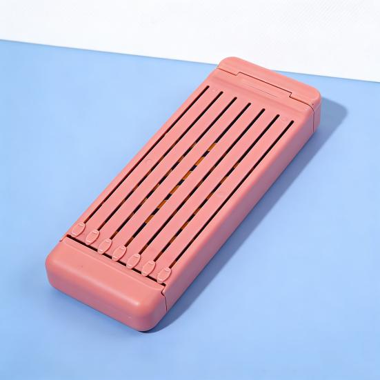 Portable Pencil Case with Magnetic Lock 7 Compartments Multifunctional Waterproof Pen Box for Students Kids School Supplies with Pencils Eraser Rulers