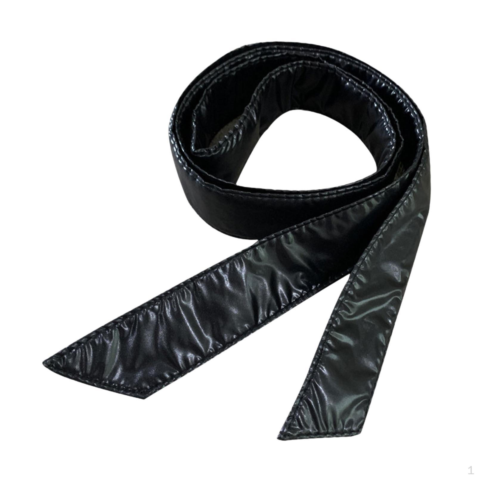 

Пояс для женского пальто 180 см сменный ремень Glossy Black