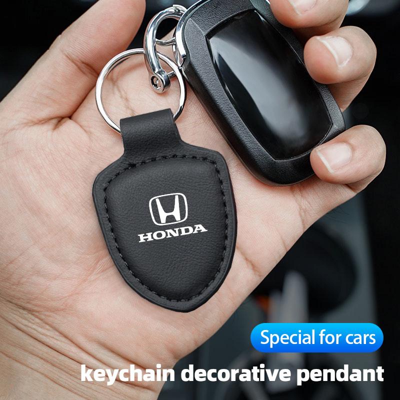 Honda Car Shield Emblem Keychain Pendant Auto Keyring Accessories For Honda Civic FIT Accord Prelude CRV 5th City CRZ CRX Jazz TO0