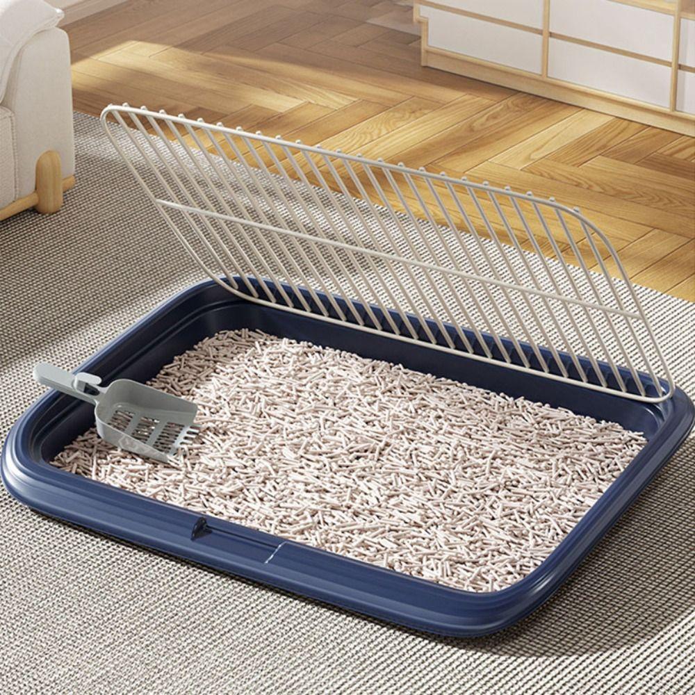

Anti Leakage Dog Indoor Tray Toilet Detachable Dog Litter Box Dogs Poop Collector Trainig сірий