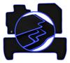CARLUX-BLUE Car Mats For: Toyota Urban Cruiser Hatchback (2008-2014)