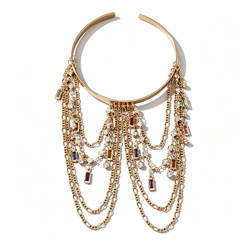 Alloy Material Fringed Arm Ring Punk Style Tassel Arm Ring Stylish Alloy Arm Ring Women