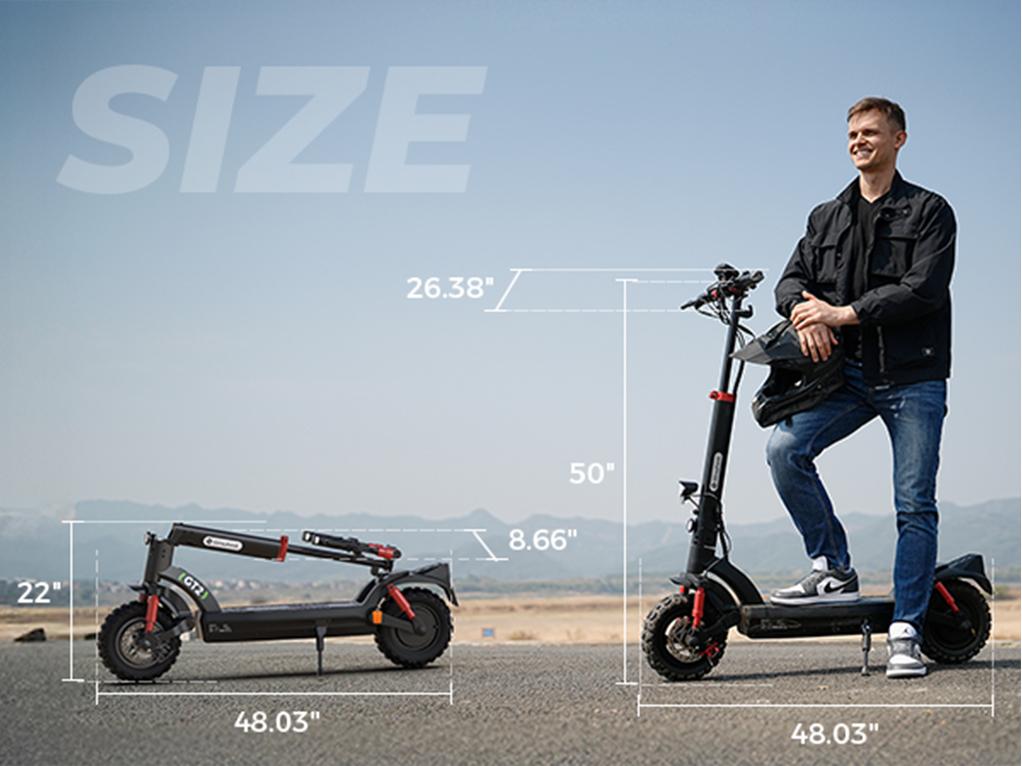 Elektroroller Faltbarer Isinwheel GT2 Straßenzulassung 500W Motor 20Km/h Höchstgeschwindigkeit 48V 15AH 80Km Reichweite Neu