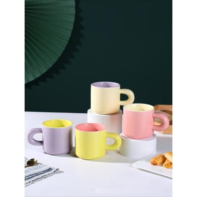 Tazza in Ceramica Macaron Coppia Dopamina Tazza per l'Acqua Tazza Semplice Tazza da Caffè per la Casa Regalo per Eventi Souvenir
