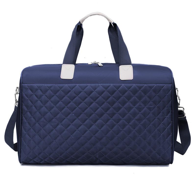 Travel Bag Diamond Embroidered Thread Sports Bag Large Capacity Wet and Dry Luggage Storage Bag