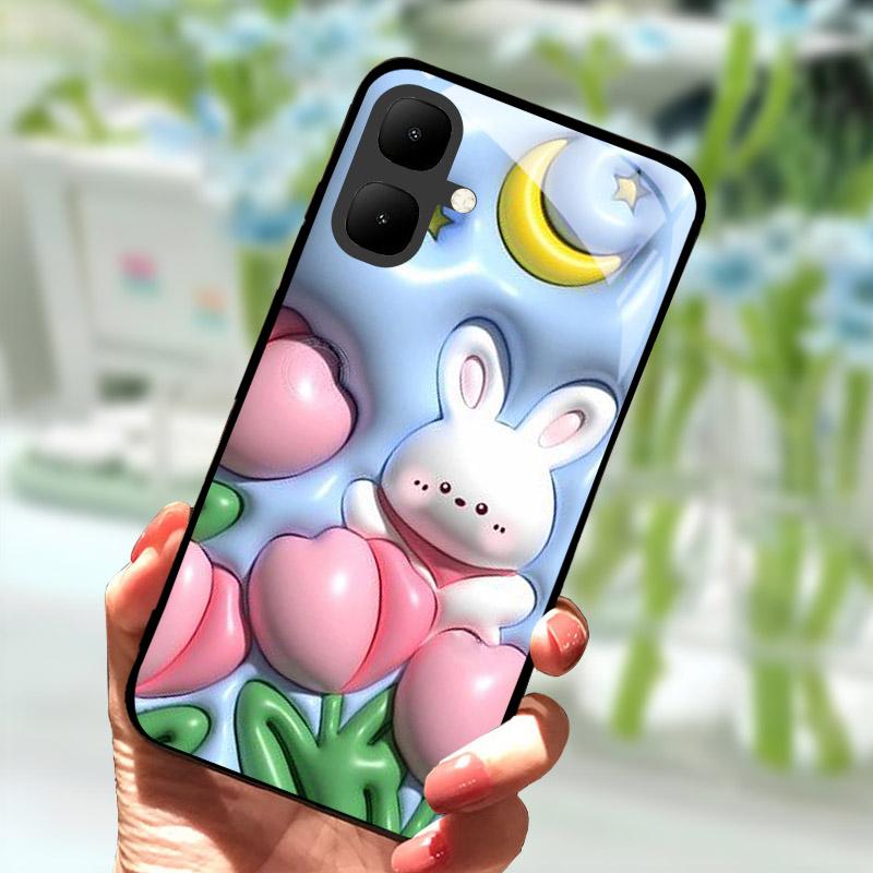 For Infinix Smart 10 Smart10 Case X6725 Tempered Glass Phone Cover For Tecno Pop 10 Pop10 Cases Anti Drop Protective Shell Funda