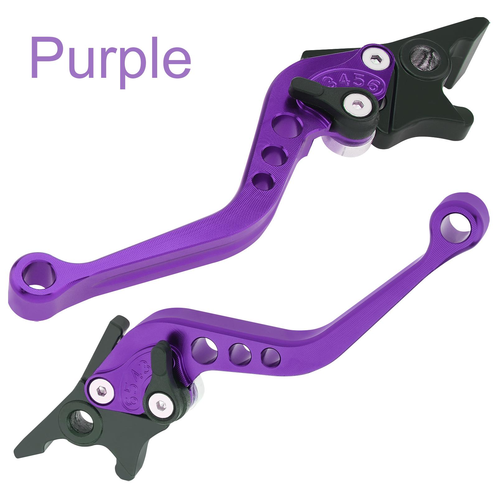 

1 пара 22 мм 7/8 дюймов CNC алюминиевые рычаги тормоза сцепления для мотоциклов/скутеров/электровелосипедов, левые и правые ручки двойного дискового тормоза фиолетовый