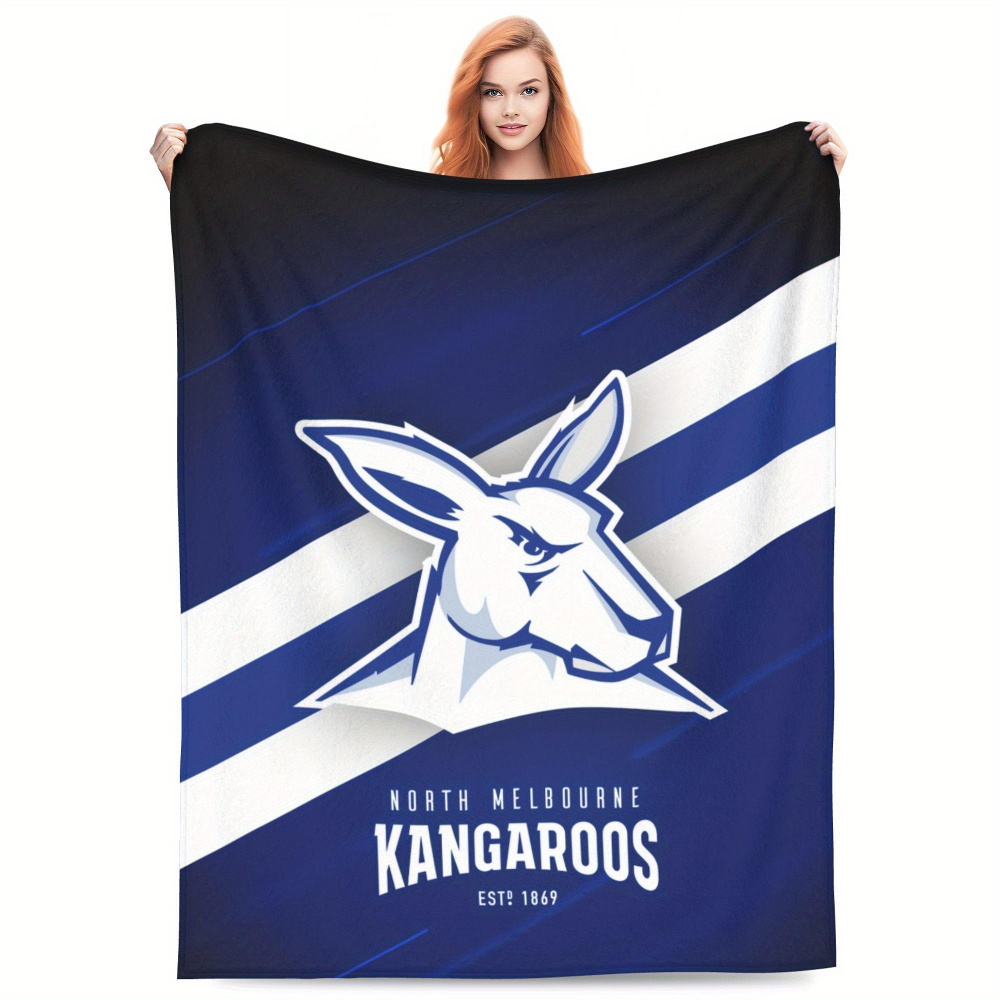 

North Melbourne Kangaroos Flannel printed blanket suitable for all seasons suitable for living room office sofa and travel 75x100cm