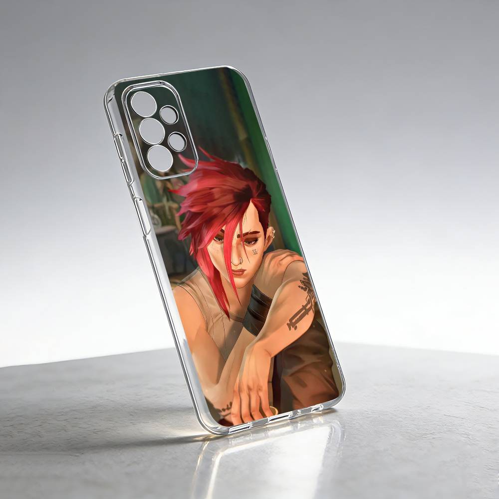 A-Arcane hot game Vi-i Phone Case Transparent Silicone Soft For Samsung S25,S24,S21,S22,S23,S30,Ultra,S20,Plus,Fe