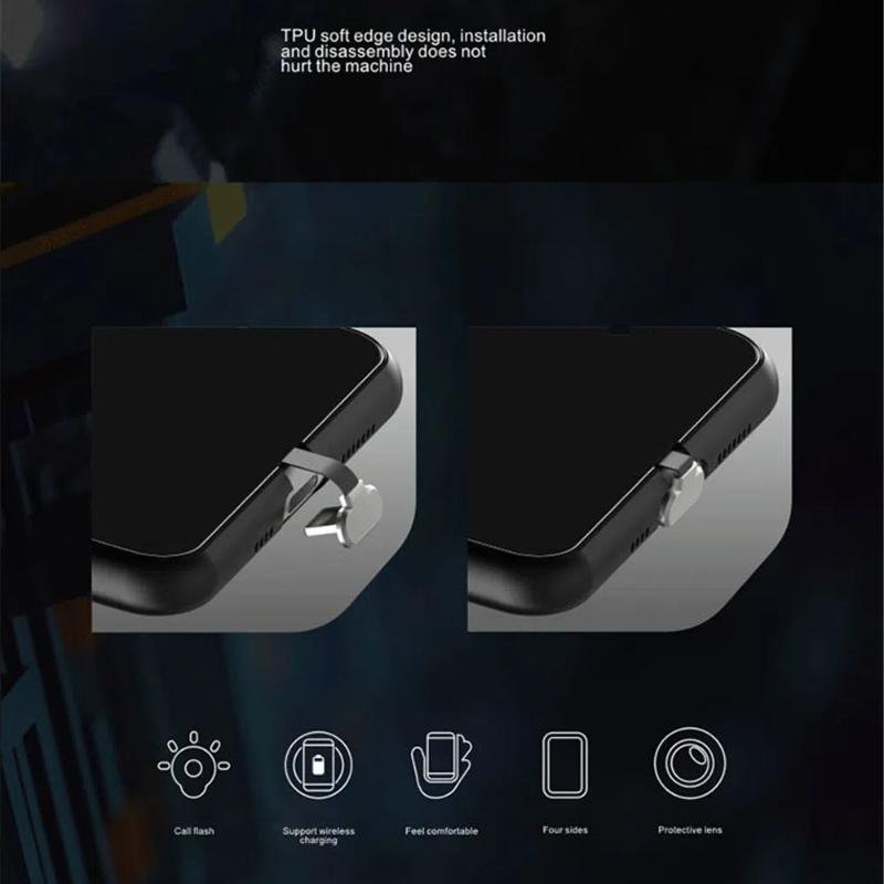 Sound-Activated LED Mech Armor Phone Case – Luminous Glass Cover for IPhone Samsung