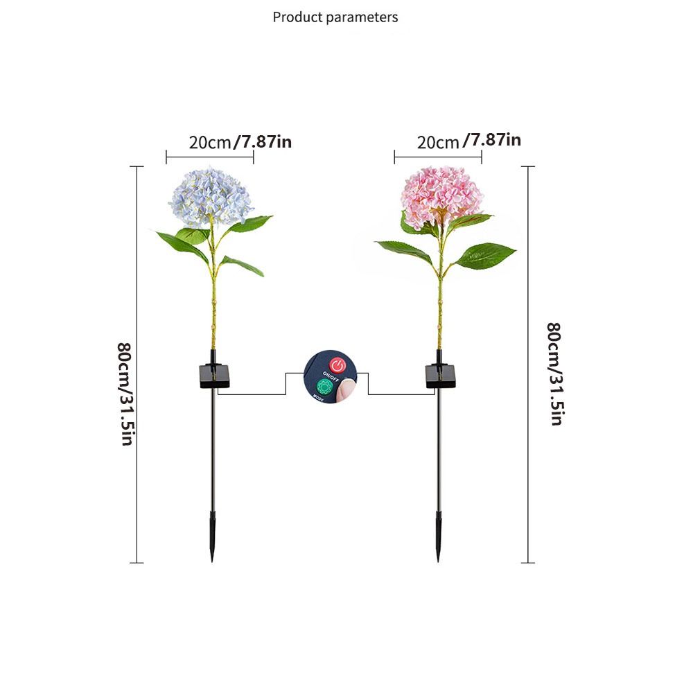 Simulated Solar Simulation  Flower Lights Waterproof Landscape Lawn Lamp  Outdoor Courtyard