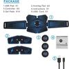 Rechargeable Smart Abdominal Muscle Stimulator Belt with Eight Massage Pads