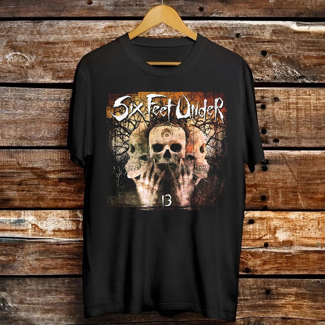 Six Feet Under Band 13 Album Unisex T Shirt Full Size S-5XL FH892 XL