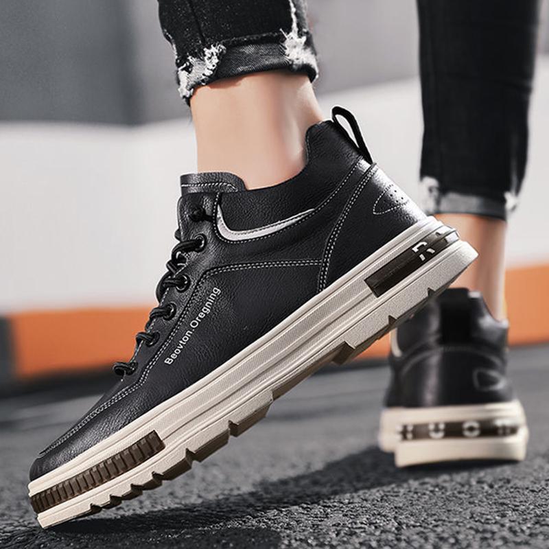 New Warm Sneakers for Men Trend High-top Casual Flat Shoes Men Lace Up Korean Version Tooling Shoes Zapatilla Hombre 2025