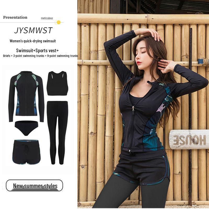 Quick-Dry Men's and Women's Long Sleeve Diving Suit - Split Design for Snorkeling, Surf, and Warmth Protection