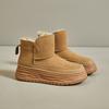 Fleece High-top Snow Boots for Women's Winter New Student Ins Korean Version of Warm Casual Platform Cotton Shoes 9010