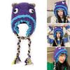Winter Warm Plush Hat for Women Funny Monsters Hat Hooded Skull Hat Outdoor Activity Cap Windproof Headwear Pullover Hat