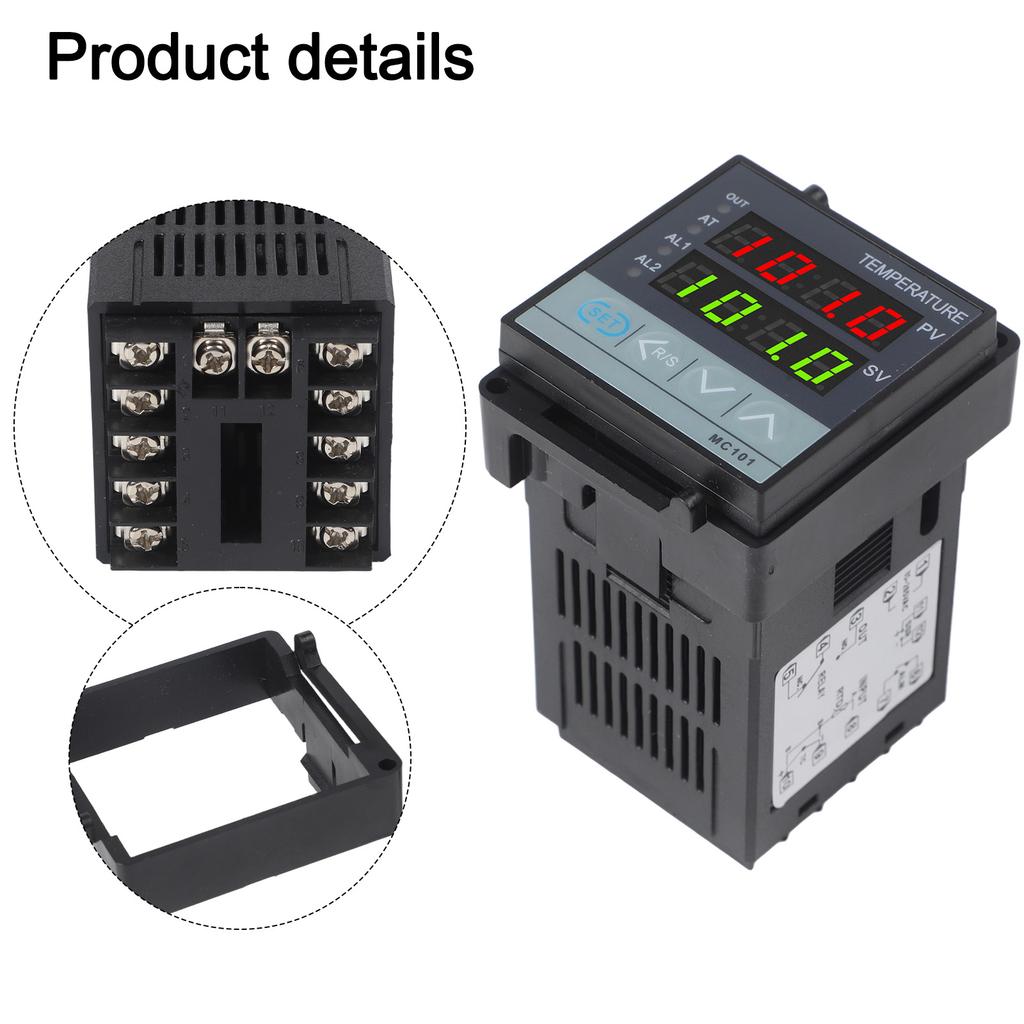 Digital PID Temperature Controller MC101 with Thermocouple and Inputs Auto Tune Function for Optimized Temperature Control