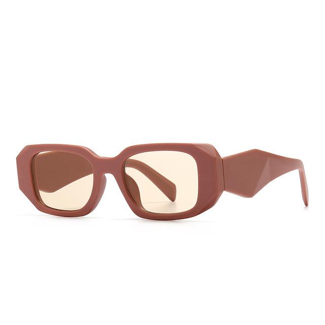

Luxury Brand Designer Small Frame Square Sunglasses Women Men Fashion Vintage Popular Travel Driving Sun Glasses Female Eyewear as the picture